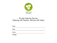 Tablet Screenshot of holycitycatering.com